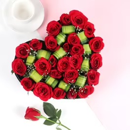 Heart Shaped Rose Box